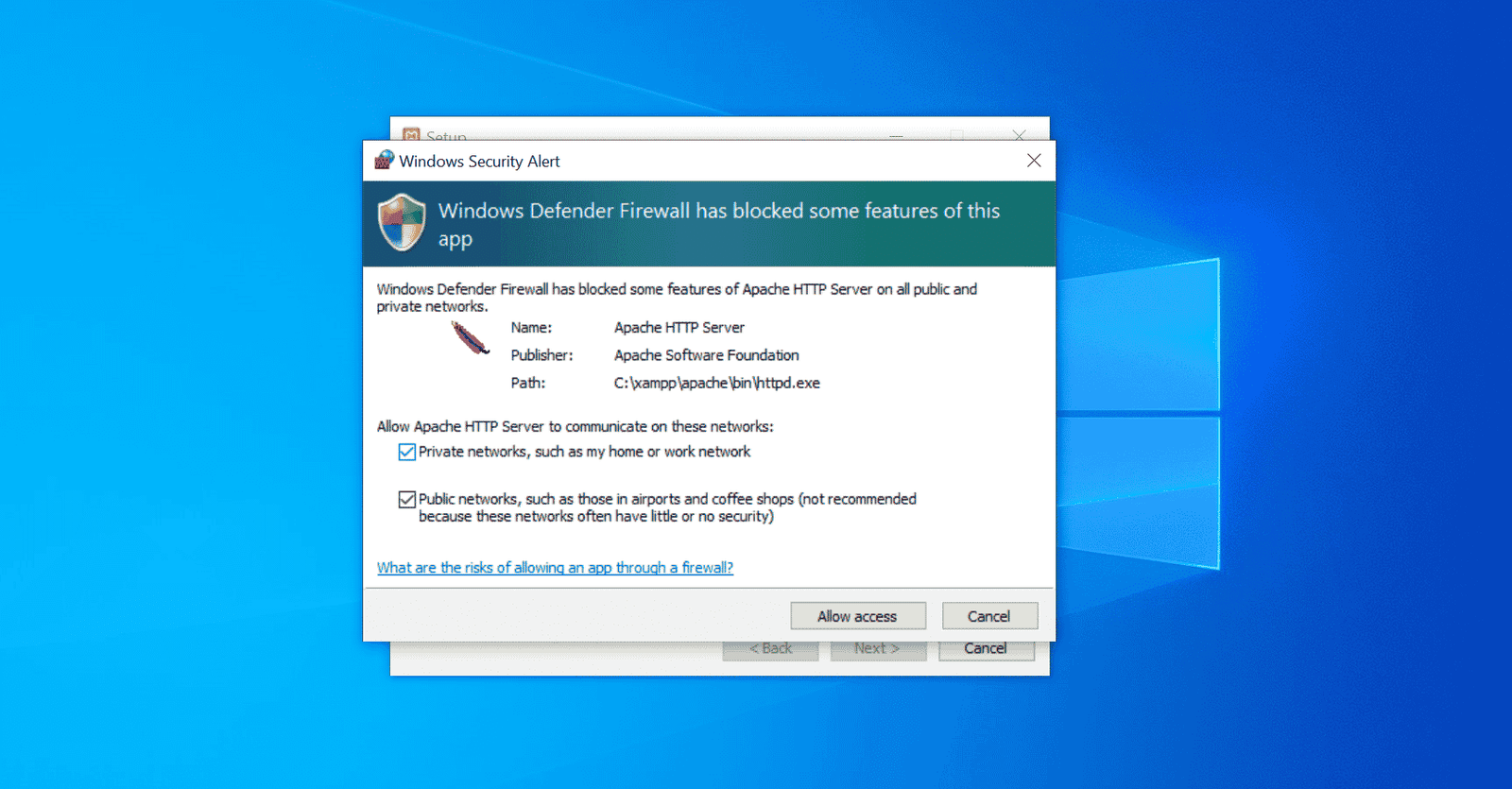 Step by Step guide of Installing Xampp in computer Step 4