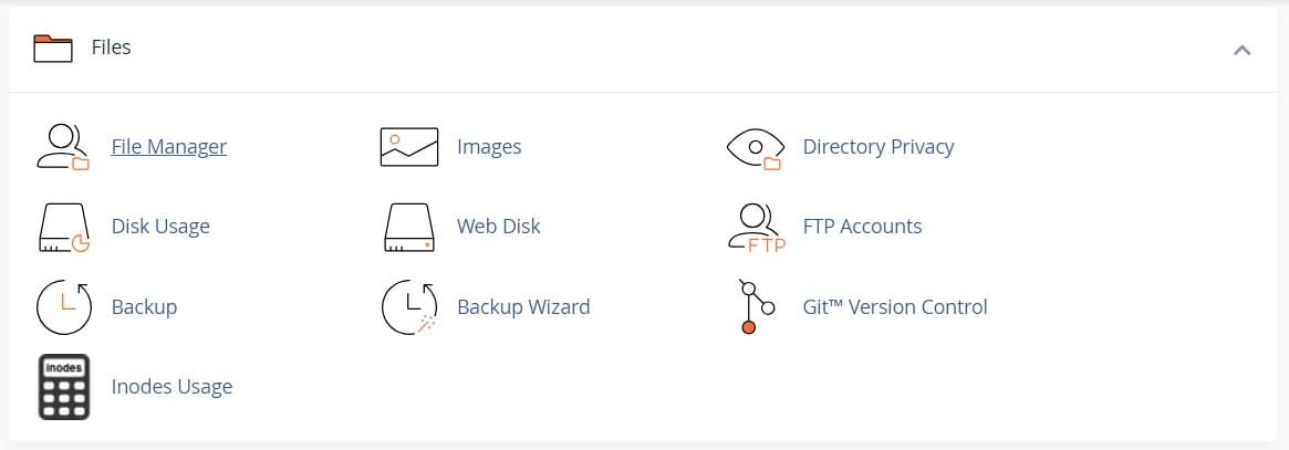 Cpanel File manager